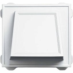 Mid-America - 00030806 - 9 7/8"W x 9"H Hooded Vent with 6" Diameter x 8" Length Aluminum Tube