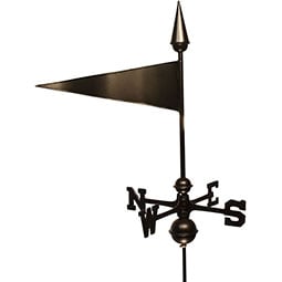 Dalvento, LLC - DVPENNANT-T - Pennant Weathervane with Traditional Directionals and Globes