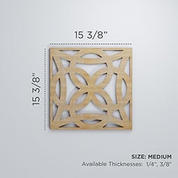 Ekena Millwork - WALWBYT - Baytown Decorative Fretwork Wood Wall Panels