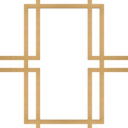 Ekena Millwork - WALWGBY - Granby Decorative Fretwork Wood Wall Panels