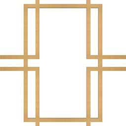 Ekena Millwork - WALWGBY - Granby Decorative Fretwork Wood Wall Panels