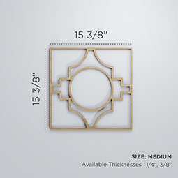 Ekena Millwork - WALWGYP - Gypsum Decorative Fretwork Wood Wall Panels