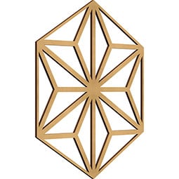 Ekena Millwork - WALWHMP - Hampton Decorative Fretwork Wood Wall Panels