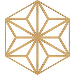 Ekena Millwork - WALWHMP - Hampton Decorative Fretwork Wood Wall Panels