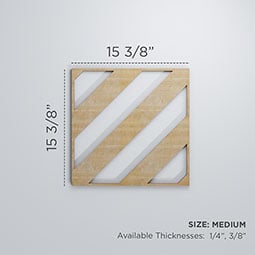 Ekena Millwork - WALWSTR - Strymon Decorative Fretwork Wood Wall Panels