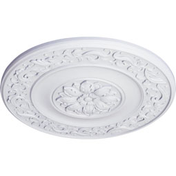Ekena Millwork - CM47MI_P - Endurathane Milan Ceiling Medallion, 47 5/8"OD x 2 3/4"P