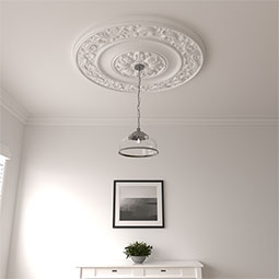 Ekena Millwork - CM47MI_P - Endurathane Milan Ceiling Medallion, 47 5/8"OD x 2 3/4"P