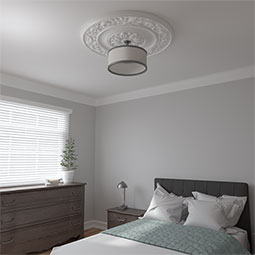 Ekena Millwork - CM47MI_P - Endurathane Milan Ceiling Medallion, 47 5/8"OD x 2 3/4"P