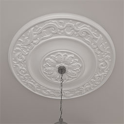 Ekena Millwork - CM47MI_P - Endurathane Milan Ceiling Medallion, 47 5/8"OD x 2 3/4"P