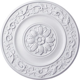Ekena Millwork - CM47MI_P - Endurathane Milan Ceiling Medallion, 47 5/8"OD x 2 3/4"P