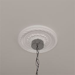 Ekena Millwork - CM11PA_P - Endurathane Palmetto Ceiling Medallion, 11 1/2"OD x 1"P