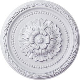 Ekena Millwork - CM11PA_P - Endurathane Palmetto Ceiling Medallion, 11 1/2"OD x 1"P