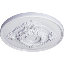 Ekena Millwork - CM13MO_P - Endurathane Monique Ceiling Medallion, 13 3/4"OD x 1"P (Fits Canopies up to 3 3/4")