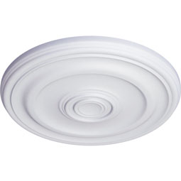 Ekena Millwork - CM15DE_P - Endurathane Devon Ceiling Medallion, 15 3/4"OD x 1 1/2"P (Fits Canopies up to 3 5/8")