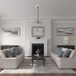 Ekena Millwork - CM15DE_P - Endurathane Devon Ceiling Medallion, 15 3/4"OD x 1 1/2"P (Fits Canopies up to 3 5/8")