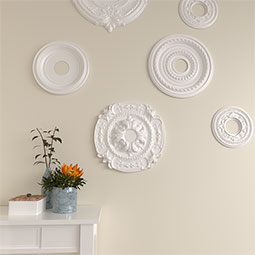 Ekena Millwork - CM17SO_P - Endurathane Southampton Ceiling Medallion, 16 3/8"OD x 1 3/4"P (Fits Canopies up to 2 3/4")