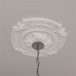 Ekena Millwork - CM17SO_P - Endurathane Southampton Ceiling Medallion, 16 3/8"OD x 1 3/4"P (Fits Canopies up to 2 3/4")