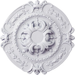 Ekena Millwork - CM17SO_P - Endurathane Southampton Ceiling Medallion, 16 3/8"OD x 1 3/4"P (Fits Canopies up to 2 3/4")