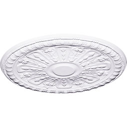 Ekena Millwork - CM18RA2_P - Endurathane Raymond Ceiling Medallion, 18"OD x 1 1/4"P (Fits Canopies up to 5 3/8")
