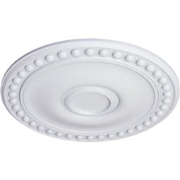 Ekena Millwork - CM19FO_P - Endurathane Foster Ceiling Medallion, 19 1/8"OD x 1"P (Fits Canopies up to 5 5/8")