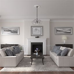 Ekena Millwork - CM19FO_P - Endurathane Foster Ceiling Medallion, 19 1/8"OD x 1"P (Fits Canopies up to 5 5/8")