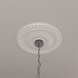 Ekena Millwork - CM19FO_P - Endurathane Foster Ceiling Medallion, 19 1/8"OD x 1"P (Fits Canopies up to 5 5/8")