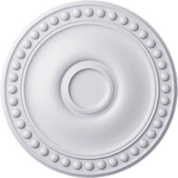 Ekena Millwork - CM19FO_P - Endurathane Foster Ceiling Medallion, 19 1/8"OD x 1"P (Fits Canopies up to 5 5/8")