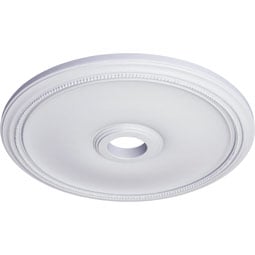 Ekena Millwork - CM24TH_P - Endurathane Theia Ceiling Medallion, 24"OD x 3 5/8"ID x 1 3/4"P (Fits Canopies up to 6 3/4")