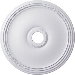 Ekena Millwork - CM24TH_P - Endurathane Theia Ceiling Medallion, 24"OD x 3 5/8"ID x 1 3/4"P (Fits Canopies up to 6 3/4")