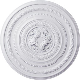 Ekena Millwork - CM26PE_P - Endurathane Pearl Ceiling Medallion, 26 1/4"OD x 1 1/2"P (Fits Canopies up to 1 7/8")