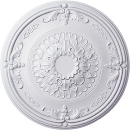Ekena Millwork - CM27AT_P - Endurathane Athens Ceiling Medallion, 26 1/4"OD x 3 1/4"P (Fits Canopies up to 3 5/8")