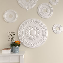 Ekena Millwork - CM27SY_P - Endurathane Sydney Ceiling Medallion, 27 3/4"OD x 2"P (Fits Canopies up to 5 3/4")