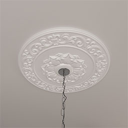 Ekena Millwork - CM27SY_P - Endurathane Sydney Ceiling Medallion, 27 3/4"OD x 2"P (Fits Canopies up to 5 3/4")