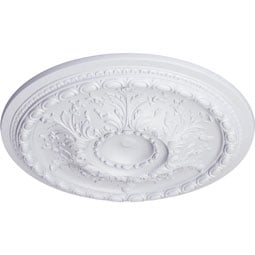 Ekena Millwork - CM28ST_P - Endurathane Stockport Ceiling Medallion, 28"OD x 2 3/4"P (Fits Canopies up to 6 1/4")