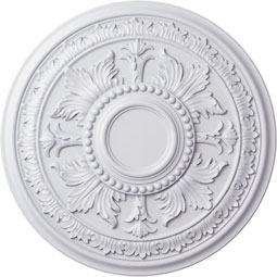 Ekena Millwork - CM30TE_P - Endurathane Tellson Ceiling Medallion, 30 5/8"OD x 2 1/2"P (Fits Canopies up to 6 3/4")