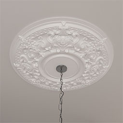 Ekena Millwork - CM32JA_P - Endurathane Jackson Ceiling Medallion, 32 3/4"OD x 2 1/2"P (Fits Canopies up to 13 1/2")