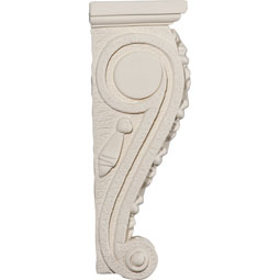 Ekena Millwork - COR04X04X12NE - Endurathane Needham Corbel, 4 1/4"W x 4 3/8"D x 12 3/4"H, Factory Primed