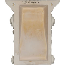 Ekena Millwork - COR11X05X14LY - Endurathane Lyon Twin Leaf Corbel, 11 3/4"W x 5 7/8"D x 14 1/8"H, Factory Primed