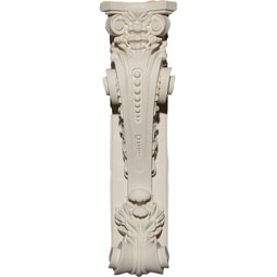 Ekena Millwork - COR08X06X28FA - Endurathane Fairfax Corbel, 8 1/4"W x 6 7/8"D x 28 1/8"H, Factory Primed