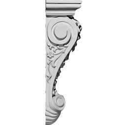 Ekena Millwork - COR06X04X14JA - Endurathane Jackson Single Leaf Drop Corbel, 6 1/8"W x 4 1/4"D x 14 1/2"H, Factory Primed