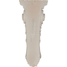Ekena Millwork - COR06X04X14JA - Endurathane Jackson Single Leaf Drop Corbel, 6 1/8"W x 4 1/4"D x 14 1/2"H, Factory Primed