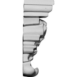 Ekena Millwork - COR03X01X04BA - Endurathane Baltimore Corbel, 3 1/2"W x 1 5/8"D x 4 1/8"H, Factory Primed