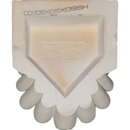 Ekena Millwork - COR06X05X09QU - Endurathane Quentin Shell Corbel, 6 3/8"W x 5 5/8"D x 9"H, Factory Primed