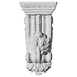 Ekena Millwork - COR02X01X05GR - Endurathane Granada Corbel, 2 3/4"W x 1 5/8"D x 5 1/2"H, Factory Primed