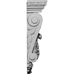 Ekena Millwork - COR04X02X09GO - Endurathane Gorleen Corbel, 4 5/8"W x 2 5/8"D x 9 3/4"H, Factory Primed