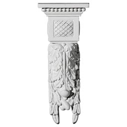 Ekena Millwork - COR04X02X09HA - Endurathane Hampshire Medium Drop Corbel, 4"W x 2 1/8"D x 9 5/8"H, Factory Primed