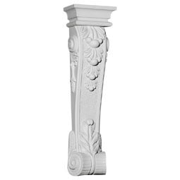 Ekena Millwork - COR10X05X37MO - Endurathane Monique Corbel, 10 1/8"W x 5 7/8"D x 37"H, Factory Primed