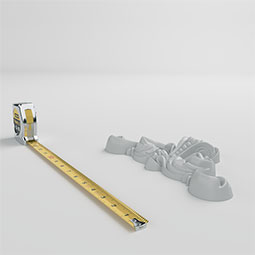 Ekena Millwork - ONL10X05X01MO - Endurathane Monique Beaded Flourish Onlay, 10 5/8"W x 5 3/4"H x 1 3/8"P, Factory Primed (2-Pack)