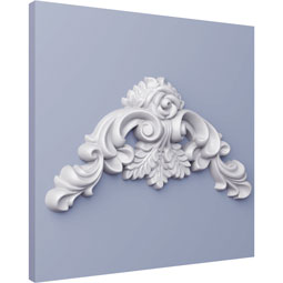 Ekena Millwork - ONL11X06X01NO - Endurathane Norwich Onlay, 11 1/2"W x 6 3/8"H x 1 3/8"P, Factory Primed