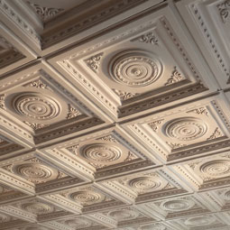 Ekena Millwork - CT24X24RO - Endurathane Royal Ceiling Tile, 24"W x 24"H x 2 7/8"P. Factory Primed